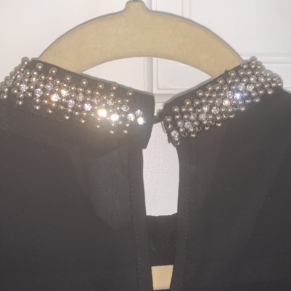 Zara Embellished Tank Black - Picture 4 of 5